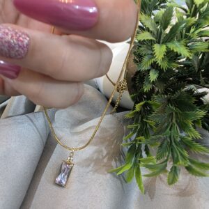 solitaire chain pendent