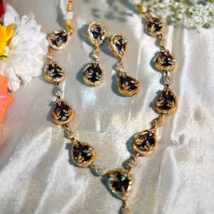 Regal purple Radiance  AD Jewellery set