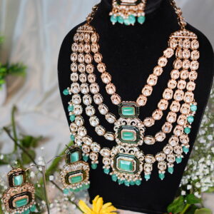 Imperial pearl cascade 3 layer necklace set