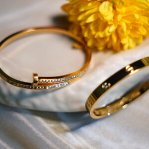 Aurora shine with golden aura kada bracelet