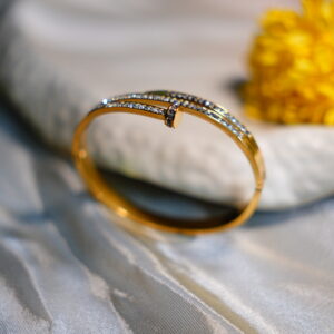 Twin Nail Aurora shine kada bracelet