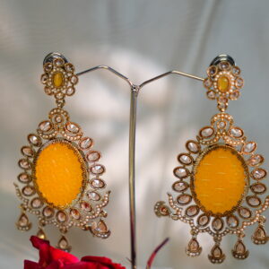 Yellow noor jhumki