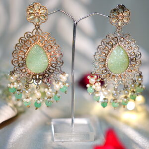 Mint green noor jhumki