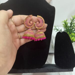 Peacock Pink earrings