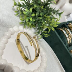 Twin Nail Aurora shine kada bracelet