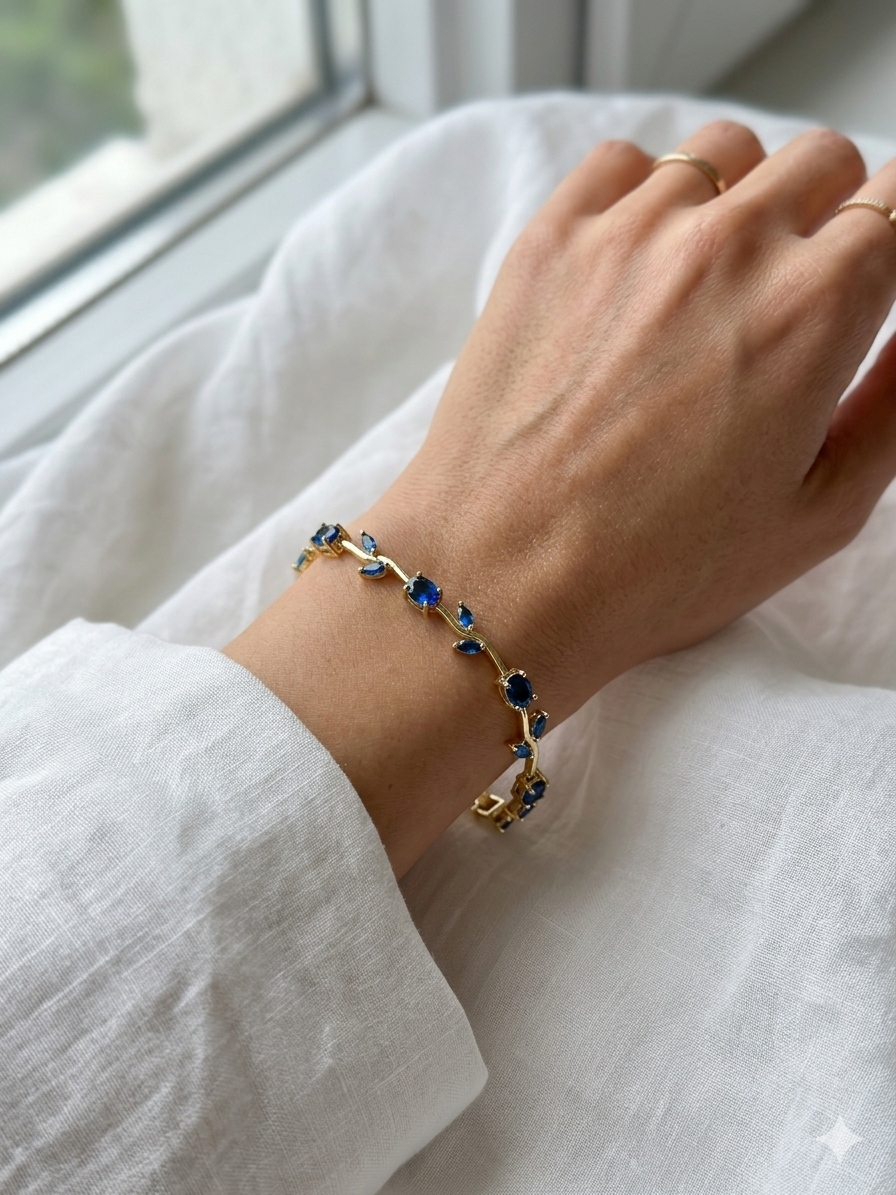 Royal Blue Tulip bracelet