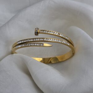Twin Nail Aurora shine kada bracelet